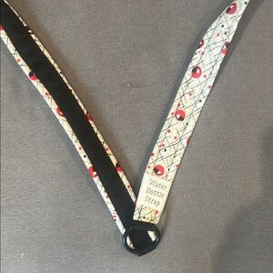 Red and Black Water Bottle Strap